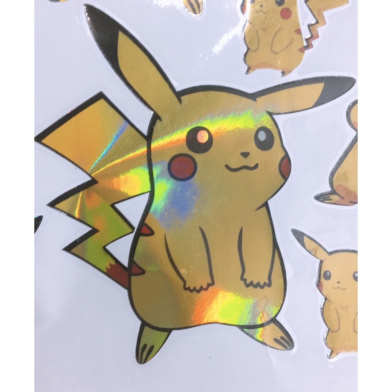 Tem hình dám 7 màu PIKACHU siêu đẹp (11cm)