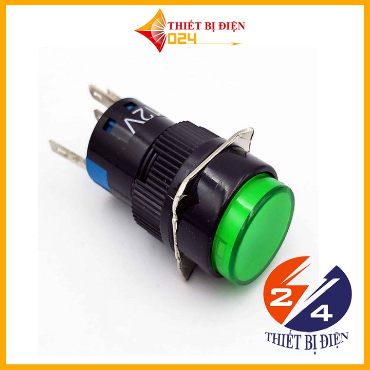 Nút Nhấn Đề 16mm-24VDC AL6- M Nhấn Nhả Có Đèn