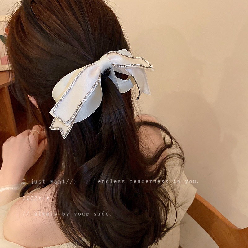 Kẹp Tóc Nơ Ruy Băng Thời Trang Hàn Quốc Cho Nữ