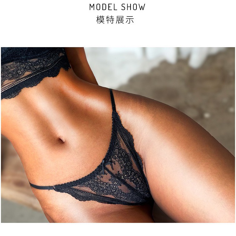 Quần Lót Lọt Khe Ren Hoa Sexy Quyến Rũ Lưng Thấp