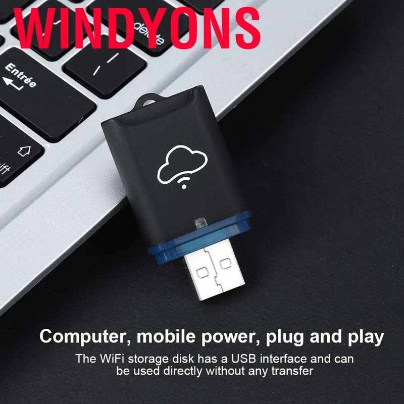 Ổ Đĩa Usb Wifi Không Dây Có Khe Đọc Thẻ Nhớ Cs