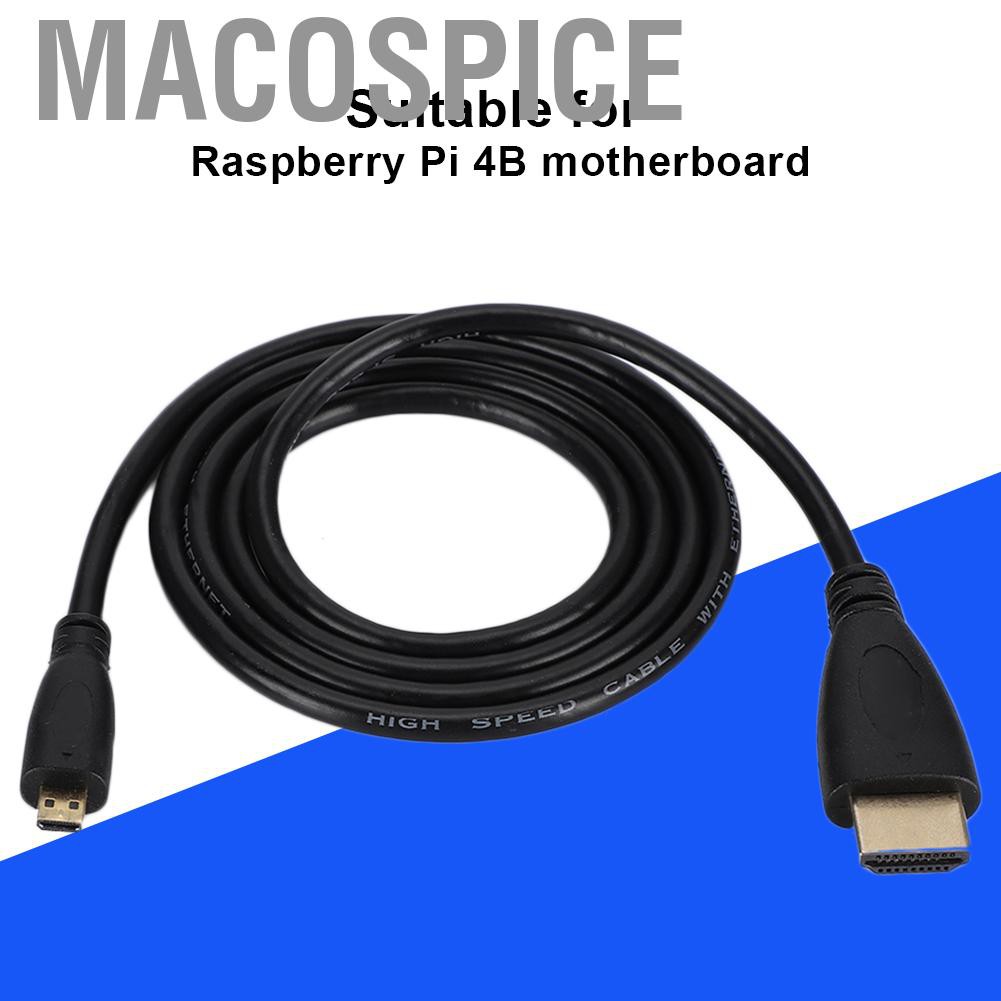 Cáp Chuyển Đổi Từ Macospice Micro Sang Hdmi 1440p / 1080p / 1080i / 720p / 480p Cho Raspberry Pi 4b