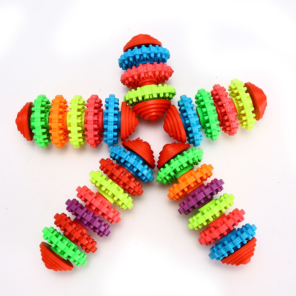 Đồ chơi bóng ngậm bằng cao su dành cho cún cưng tăng sức đề kháng hỗ trợ tương tác chống cắn làm sạch răng đa năng