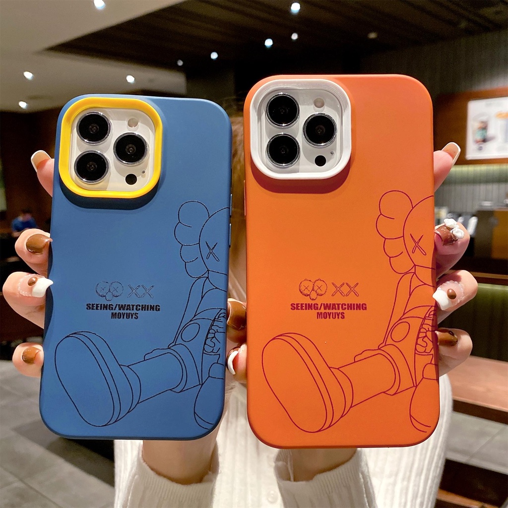 Ốp điện thoại mềm thời trang 3 trong 1 cho iPhone 13 12 11 Pro Max XR XS Max X 7 8 Plus