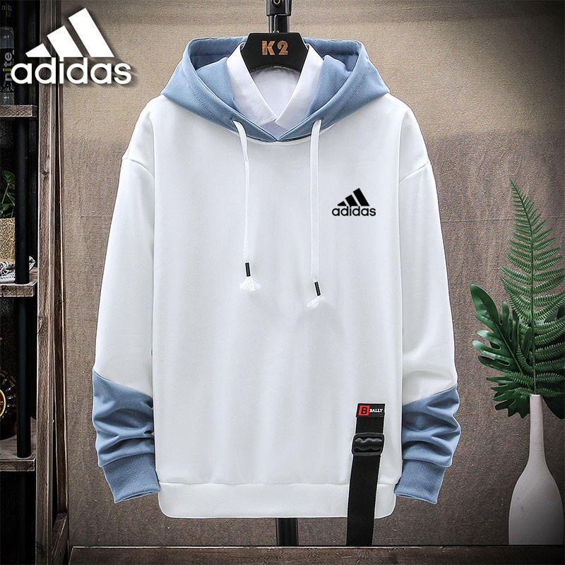 Áo Hoodie Adidas Lót Nhung Dáng Rộng Thời Trang Mùa Đông Cho Nam