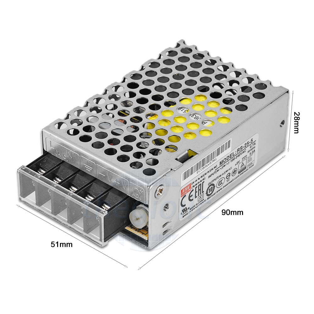 Nguồn Xung 5V5A. Chuyên Dùng Cho Đèn Led, Camera Giám Sát