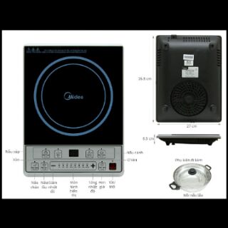 BẾP ĐIỆN TỪ MIDEA MI-B2015DE