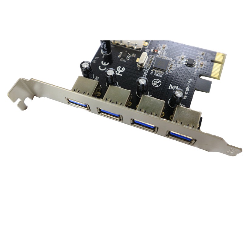 [Mã ELFLASH5 giảm 20K đơn 50K] Card Mở Rộng USB 3.0 Từ Khe PCI E - 1 nguồn Phụ