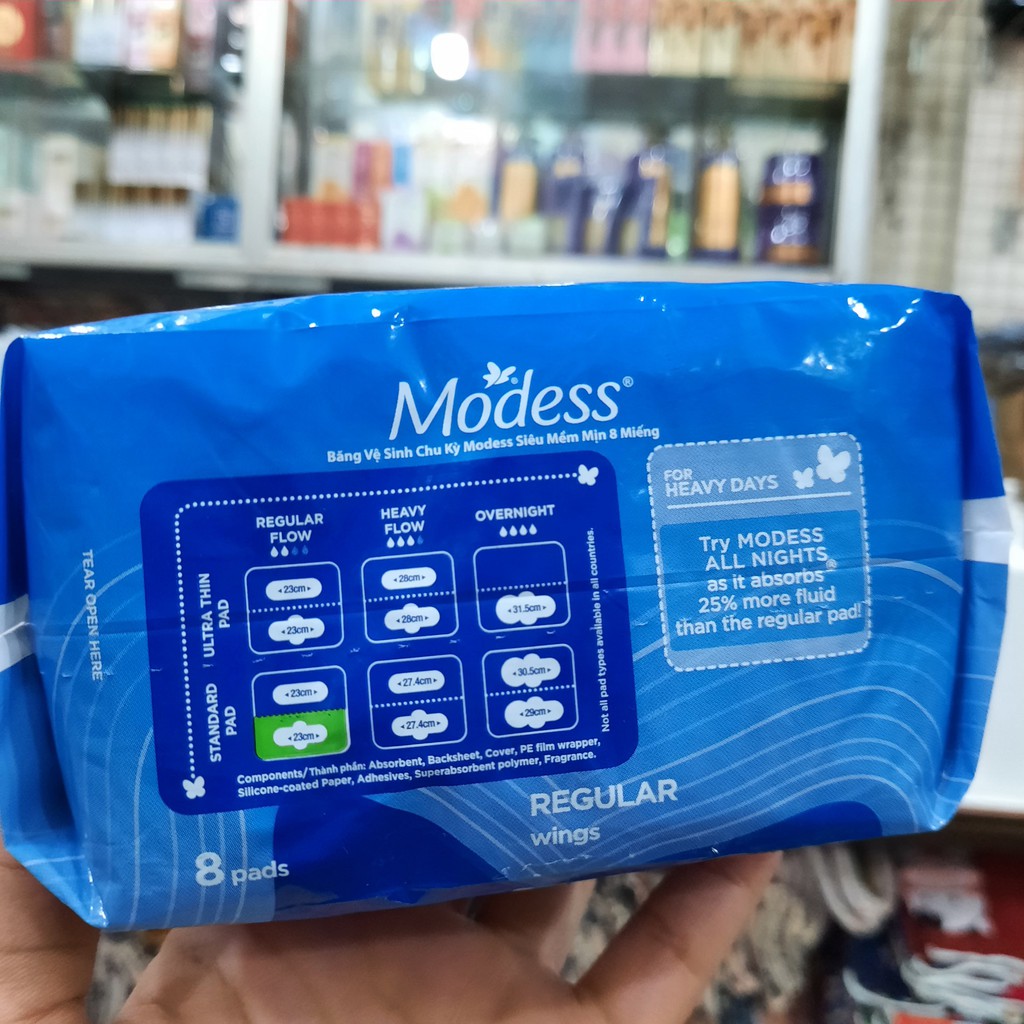 Băng vệ sinh Modess 8 miếng (chu kỳ)