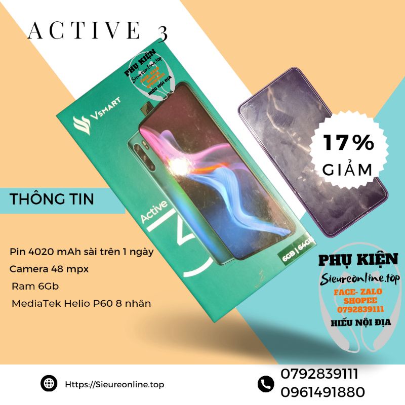 điện thoại vinsmart active 3