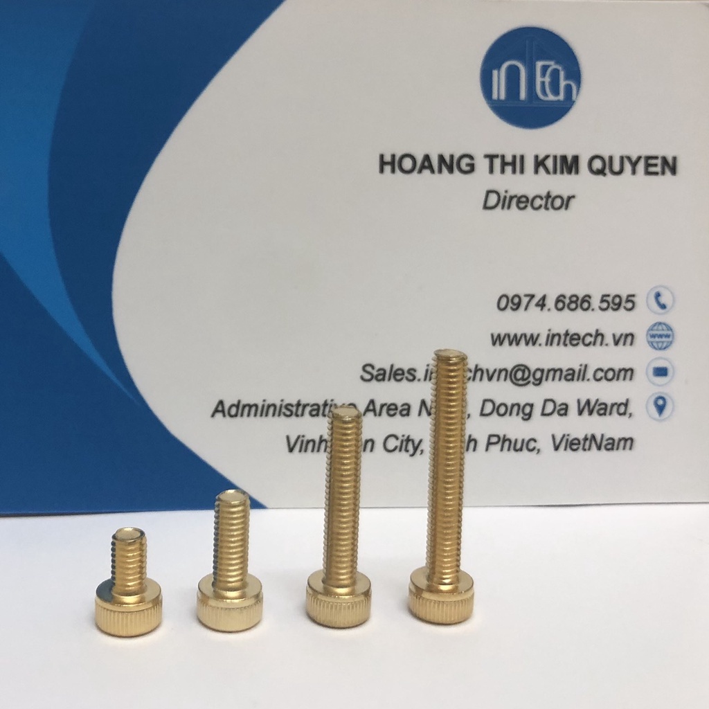 Bulong LGC mạ vàng, Ốc lục mạ vàng M3*5, M3*8, M3*15, M3*20 (Hàng chính hãng Nhật Bản)