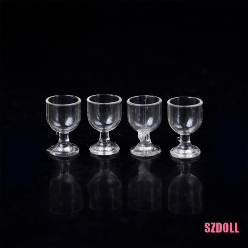 Set 2 Ly Bia Bằng Kính Tỉ Lệ 1:12 Dành Cho Nhà Búp Bê