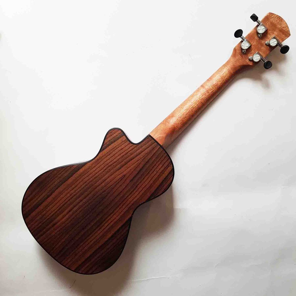 Đàn Ukulele 23&quot; Gỗ - Khuyết - xà cừ - MS brand