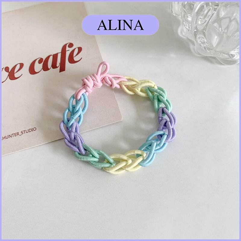 Dây Thun Cột Tóc Co dãn Màu Kẹo Ngọt Vòng Tay Cặp Tình Bạn Dễ Thương Alina K4-07