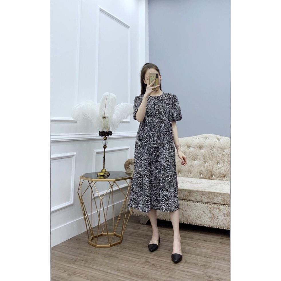 Váy đầm cỡ lớn dự tiệc 55kg - 80kg (hàng 4 màu xanh,đen ,đỏ,nâu) hình thật | BigBuy360 - bigbuy360.vn