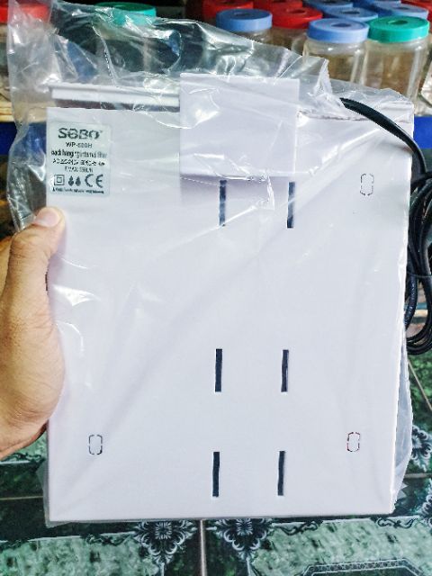 BỘ LỌC KẸP HỒ CÁ SOBO WP500H CHO HỒ THỦY SINH KHÔNG KIỀNG 40 ĐẾN 50CM