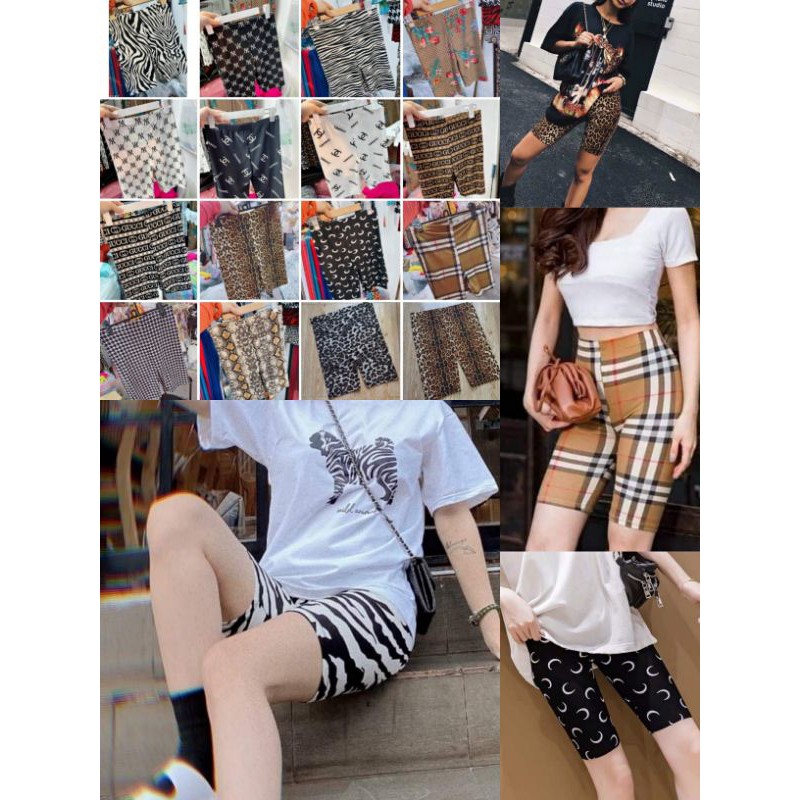 (Họa Tiết - ib shop nếu tìm ko thấy màu cần) QUẦN NGỐ ĐÙI TRÊN GỐI/ BIKER THÁI LAN - LEGGING HỊÊU RAINBOW 🌈
