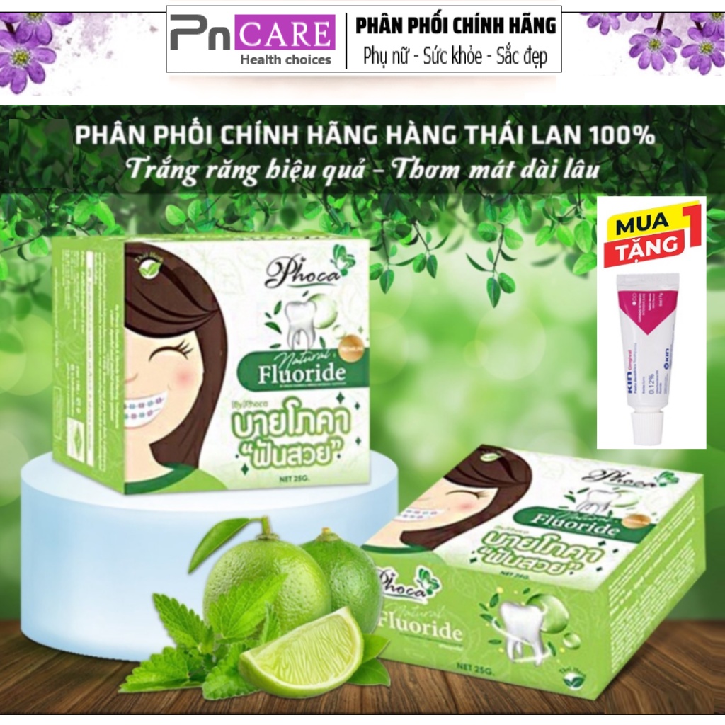 PnCARE | Kem Đánh Răng Thảo Mộc Phoca - Thái Lan
