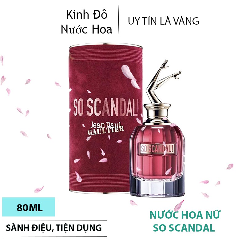 Nước Hoa Nữ So Scandal by Jean Paul Gaultier EDP 80ml Hương Thơm Quyến Rũ, Gợi Cảm, Thu Hút Lưu Hương Đến 12h | Thế Giới Skin Care