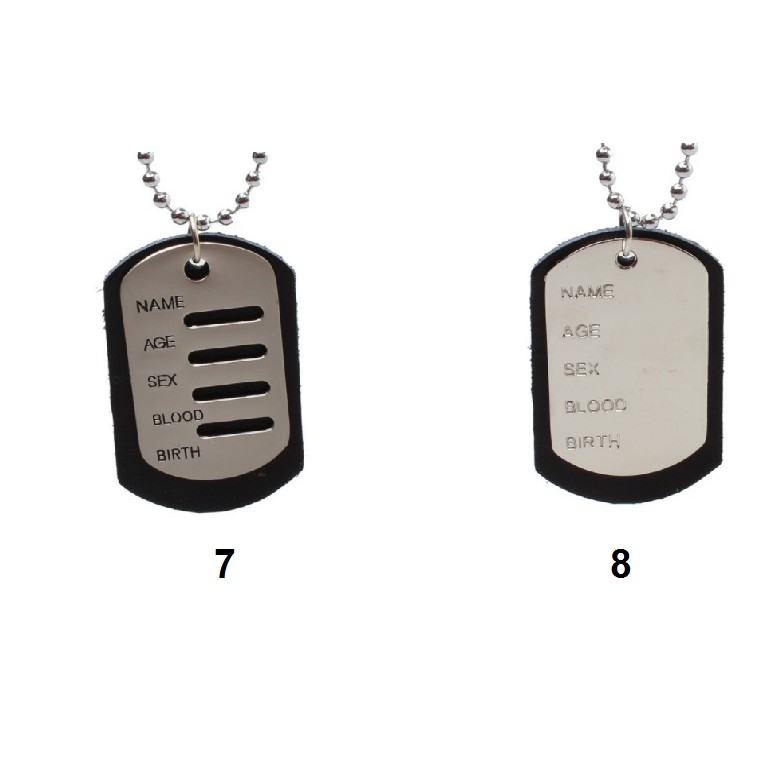 Dây chuyền nam vòng cổ Dogtag Dog tag