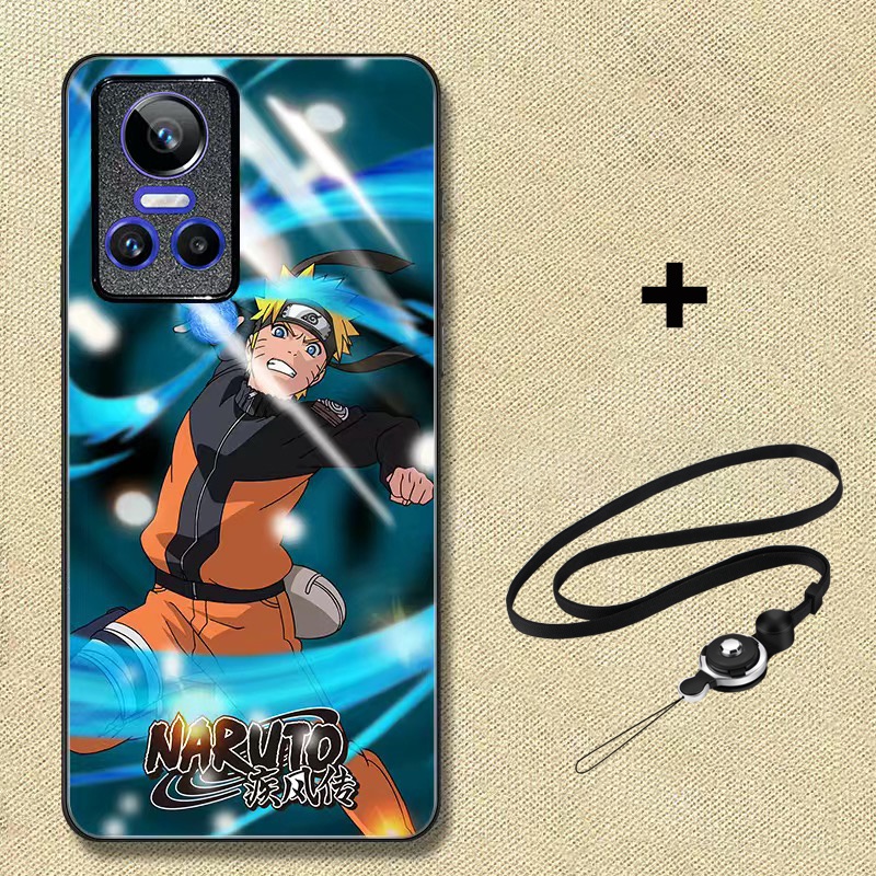 Ốp Điện Thoại Mặt Kính Hình naruto gt neo 3 Phiên Bản Giới Hạn 5g Cho oppo realme gt neo3 realme q3 pro q3i q3s q3t master