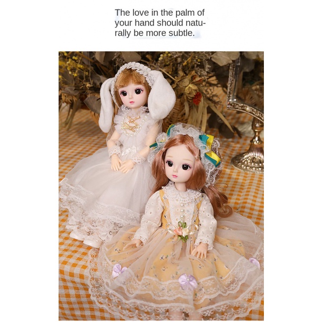 Búp bê barbie 30cm mặc đầm cưới dễ thương làm quà sinh nhật cho bé gái