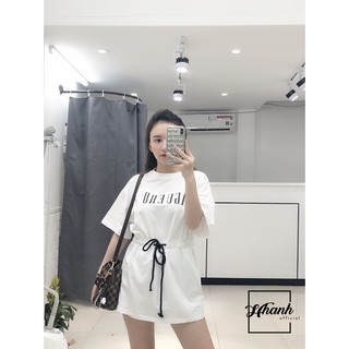 Áo váy thắt ngang bụng