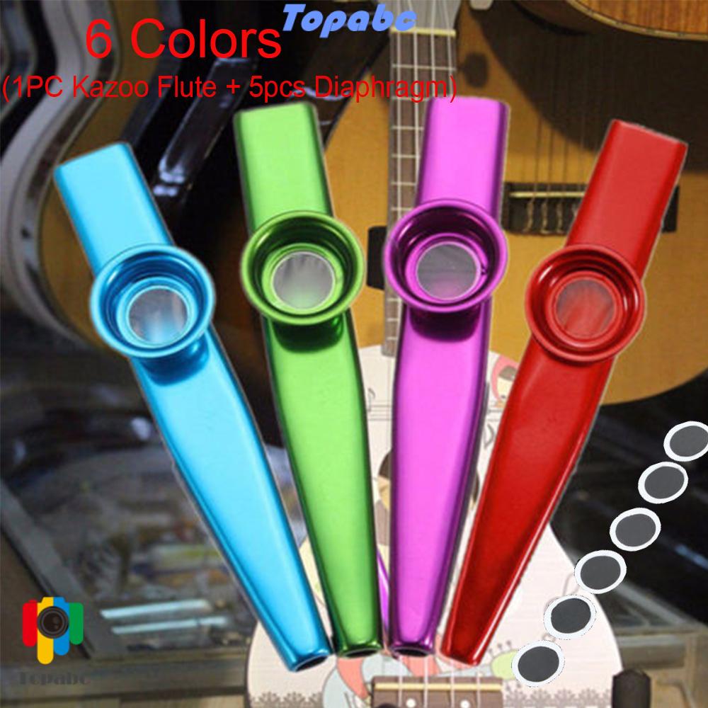 Ống Sáo Kazoo Bằng Nhôm Màu Bạc Cho Trẻ Em