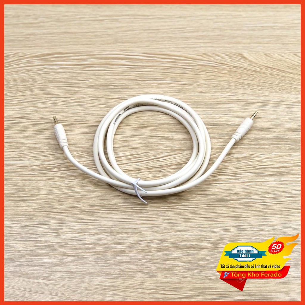 [ Siêu rẻ ] Dây kết nối loa 2 đầu 3.5mm CHOSEAL dài 1.8m
