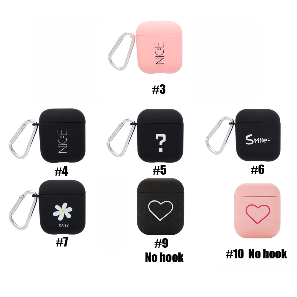 Vỏ Bảo Vệ Hộp Sạc Tai Nghe Bluetooth Không Dây Apple Airpods Màu Nhám Dễ Thương