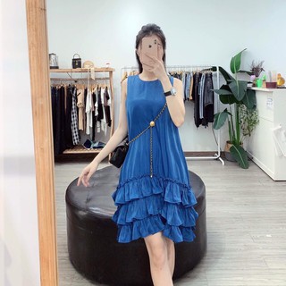 Đầm nữ ,váy suông sát nách bèo tùng