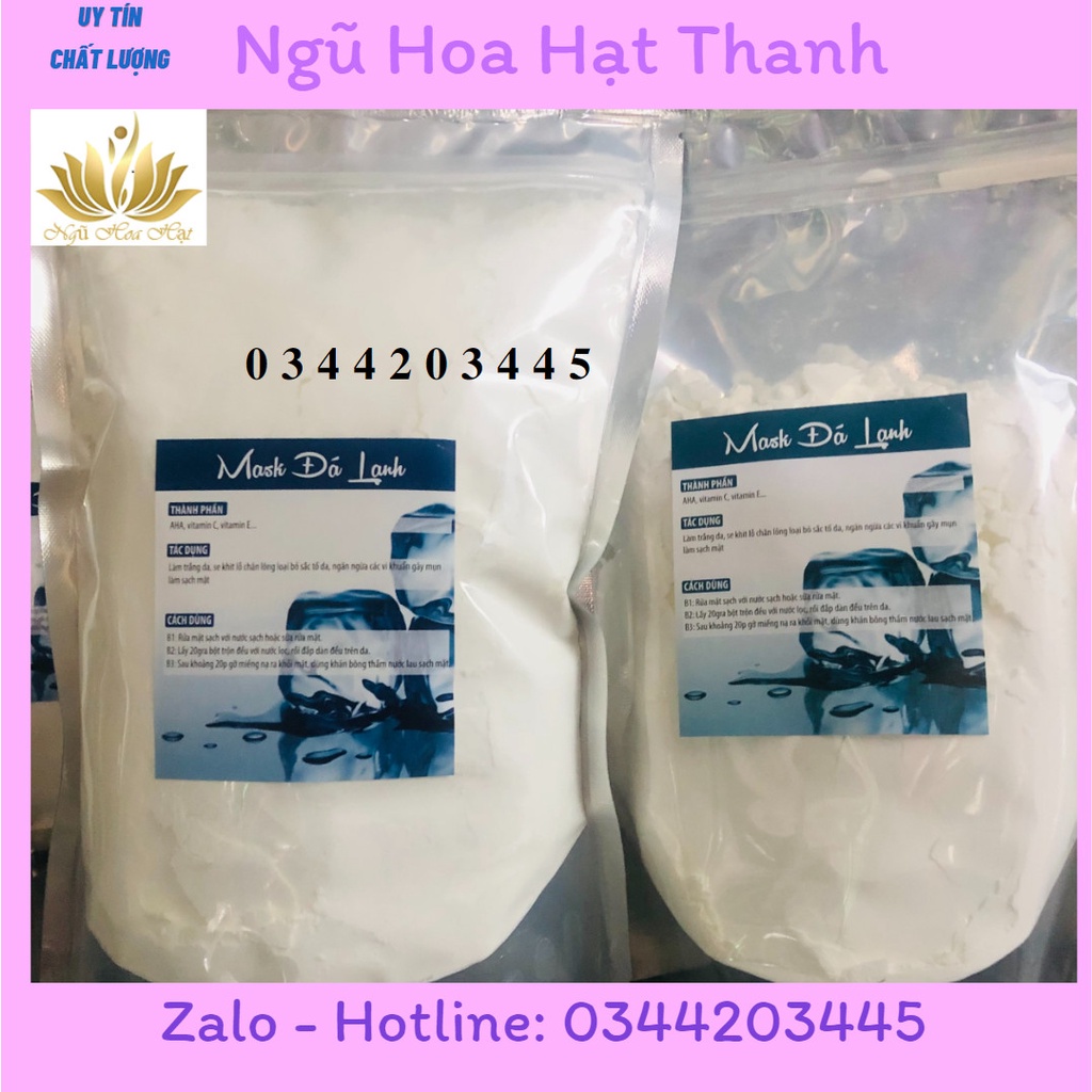 Mặt nạ bột đá lạnh dễ lột túi 1kg