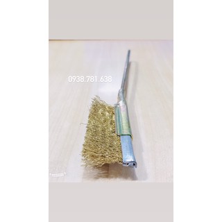 Bàn Chải Cán Sắt Đầu Thẳng Sợi Đồng