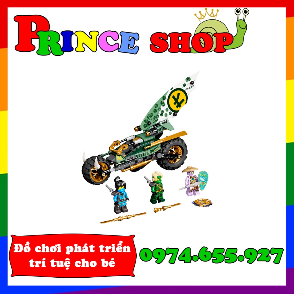 Bộ xếp hình ninjago xe địa hình rừng xanh của Lloyd 3081 (71745)