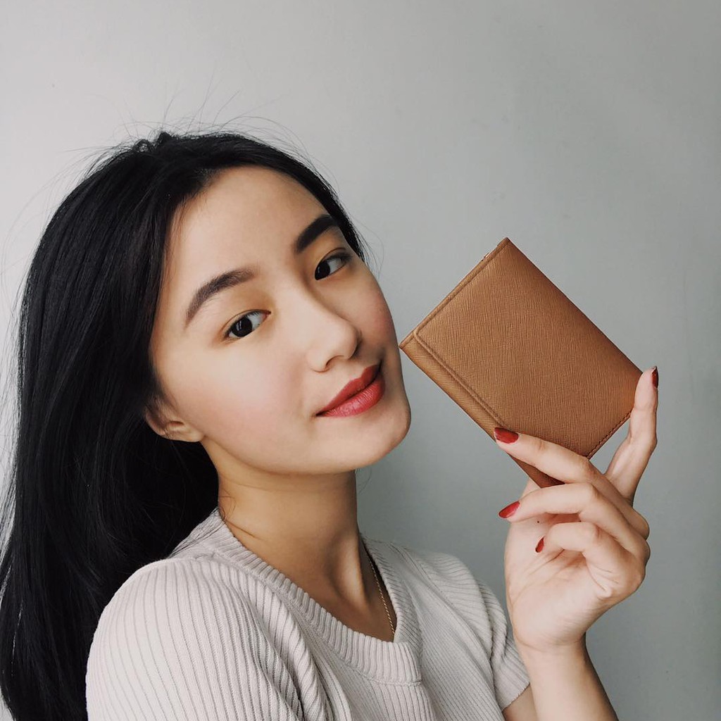 VÍ MINI ĐỰNG THẺ NỮ Bóp Nhỏ Gọn Cardholder LUCY Da Saffiano Nhập Khẩu Cao Cấp Chống Thấm Nước | BigBuy360 - bigbuy360.vn