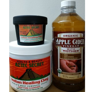 Combo mặt nạ sáng da, mờ thâm Aztec Secret & Apple Cider Vinegar