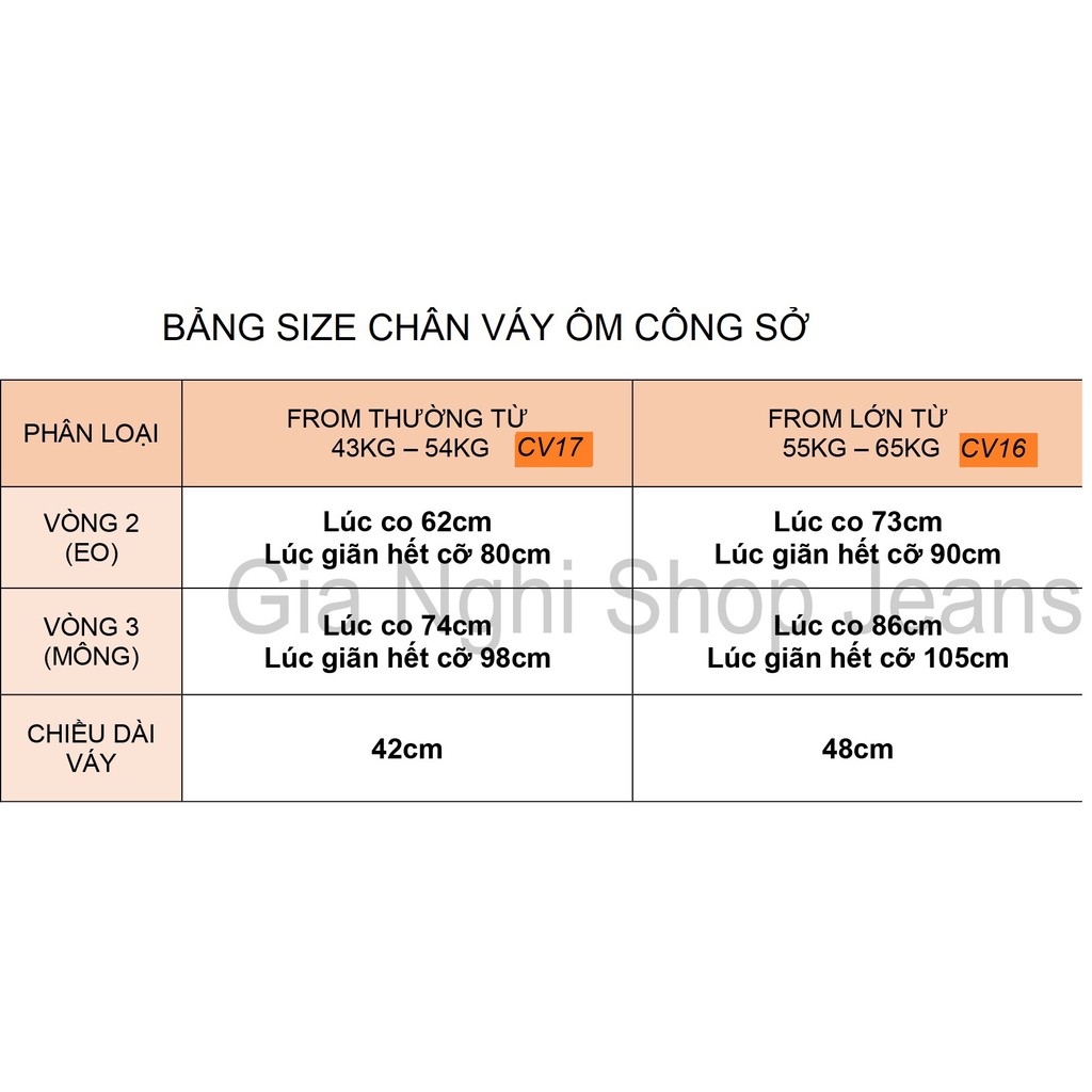 Chân Váy Công Sở Ngắn Trên Gối Có Quần Liền Trong - CV17