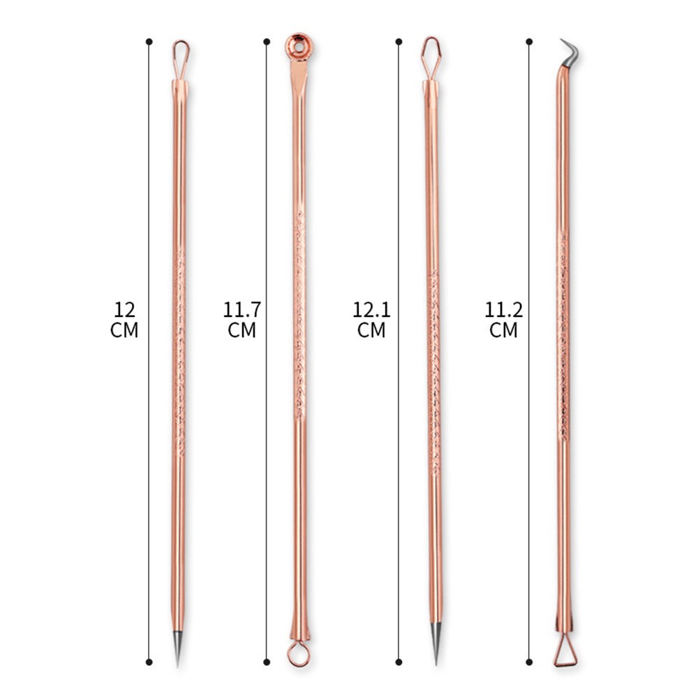 [Hàng mới về] Set 4 dụng cụ làm sạch mụn đầu đen Bright tiện dụng sử dụng tại nhà