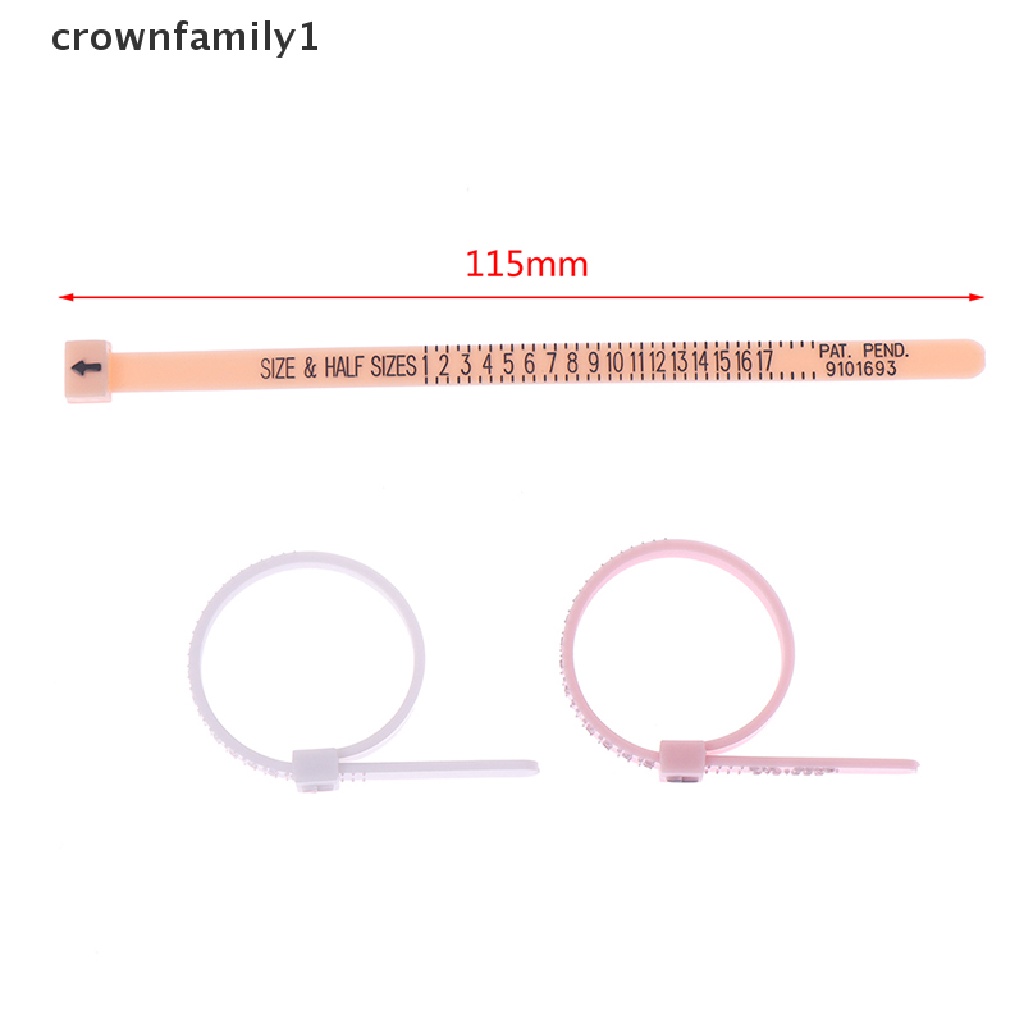 [crownfamily1] Dụng Cụ Đo Kích Thước Nhẫn Chuyên Nghiệp Làm Từ Nhựa
