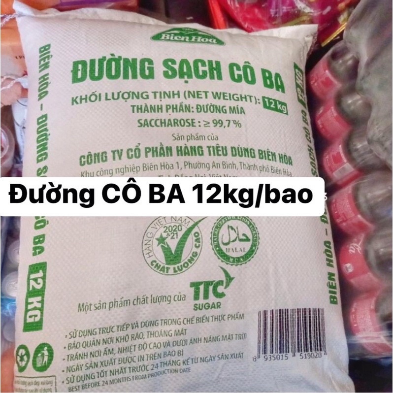 ĐƯỜNG SẠCH CÔ BA BAO 12kg