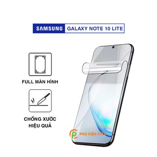 Dán màn hình Samsung Note 10 Lite full màn dẻo trong suốt PPF tự phục hồi vết xước – Dán dẻo Samsung Galaxy Note 10 Lite