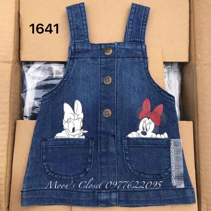 Váy yếm Disney xuất dư size 3m-36m