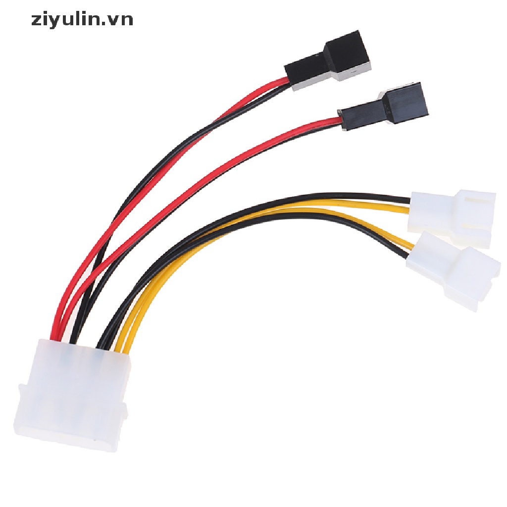 Dây Cáp Kết Nối Nguồn Quạt Máy Tính 4-Pin Molex / IDE Sang 3-Pin CPU / Chasis