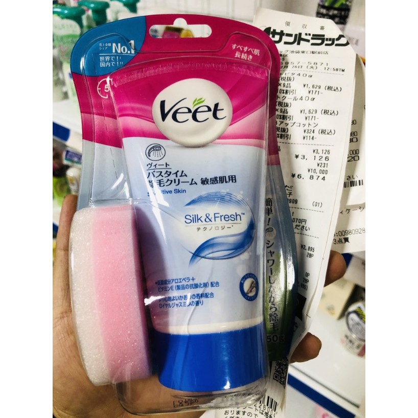 Kem tẩy lông Veet 150g nội địa Nhật Bản