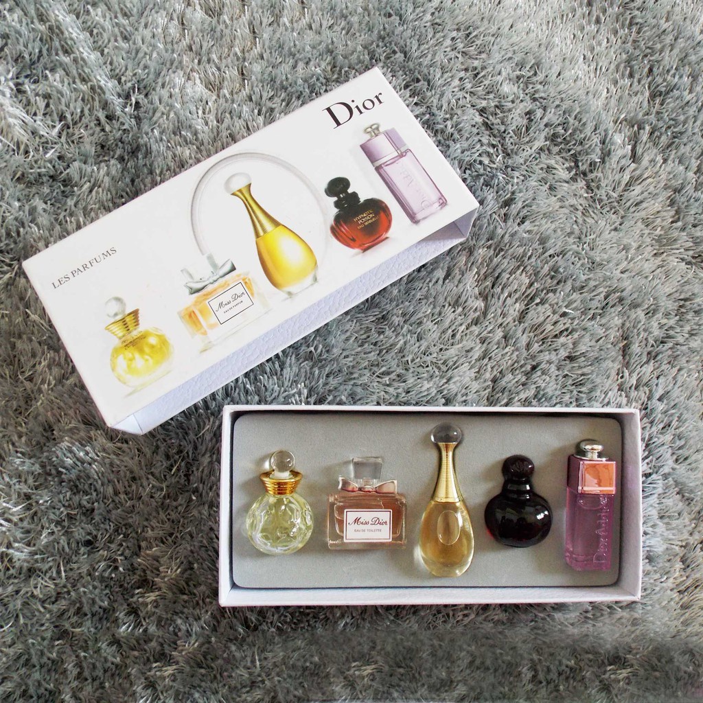 Nước hoa nữ Dior Les Parfums bộ 5 chai Chính Hãng thơm lâu mini lưu hương lâu phai thơm dịu nhẹ cuốn hút La La Cosmetic