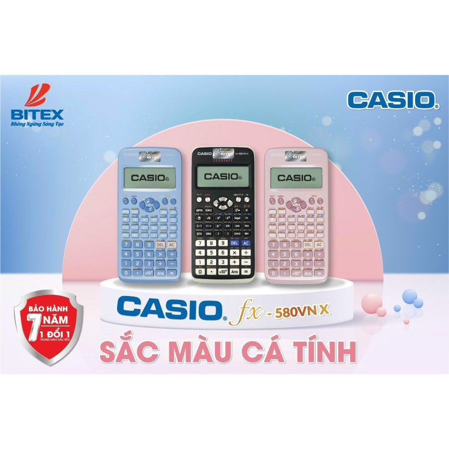 Máy tính Casio Fx580VNX Hàng chính hãng Bitex