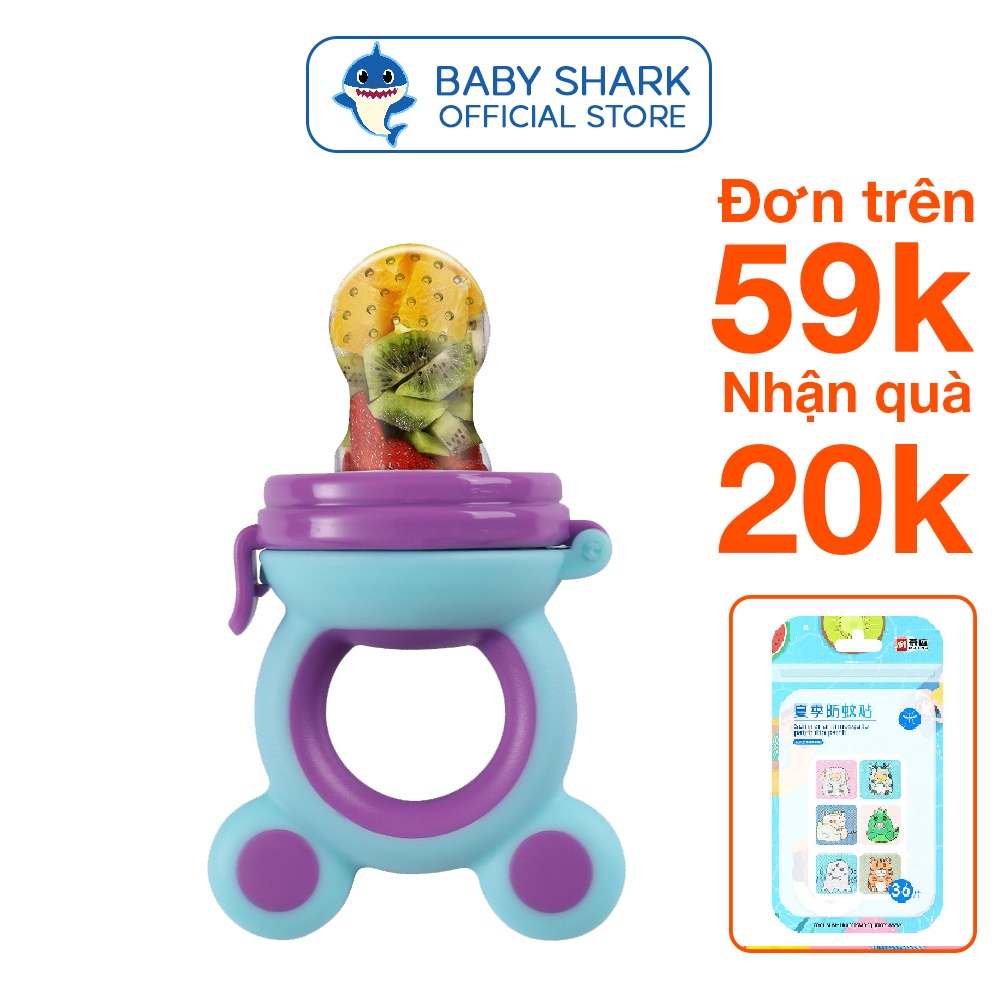 Túi Nhai Ăn Dặm Núm Ngậm Trái Cây Cho Bé Sơ Sinh Tập Ăn Tập Nhai Rèn Luyện Ăn Dặm Chống Hóc