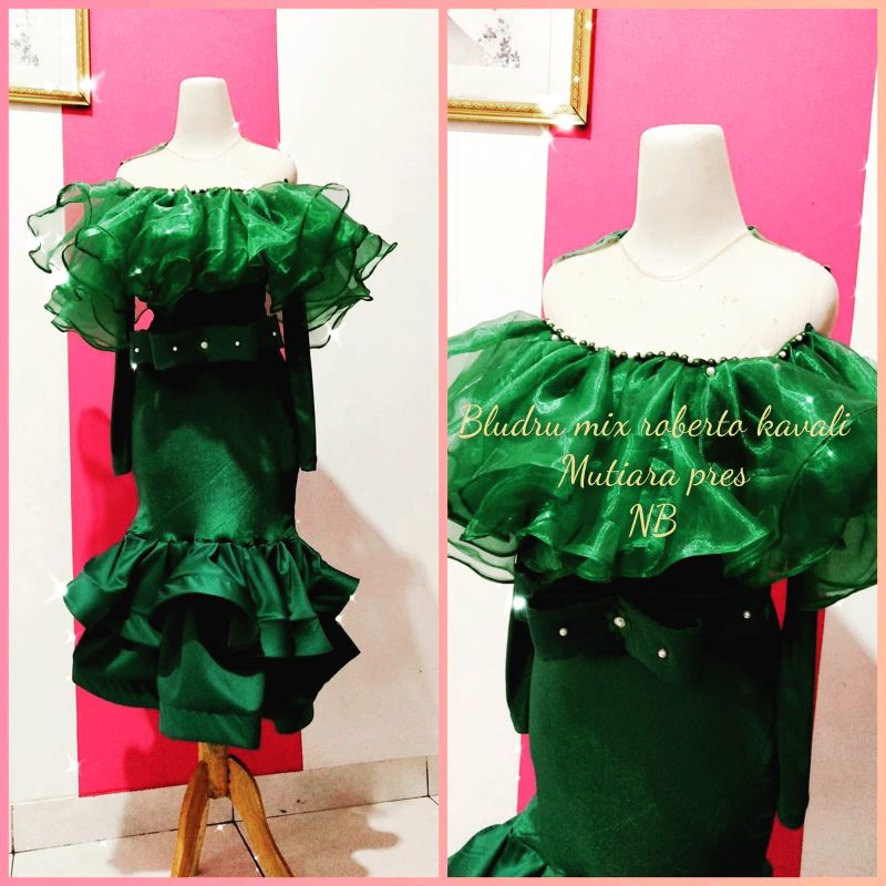 Singer dres / Quần áo ca sĩ / quần áo ca sĩ / quần áo / trang phục bằng nhung màu xanh lá mận