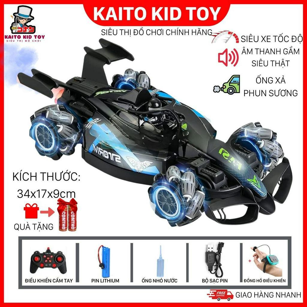 Xe đua F1 điều khiển từ xa, ô tô điều khiển từ xa bằng điều khiển và cử chỉ tay, ô tô xoay 360 độ âm thanh gầm siêu chất