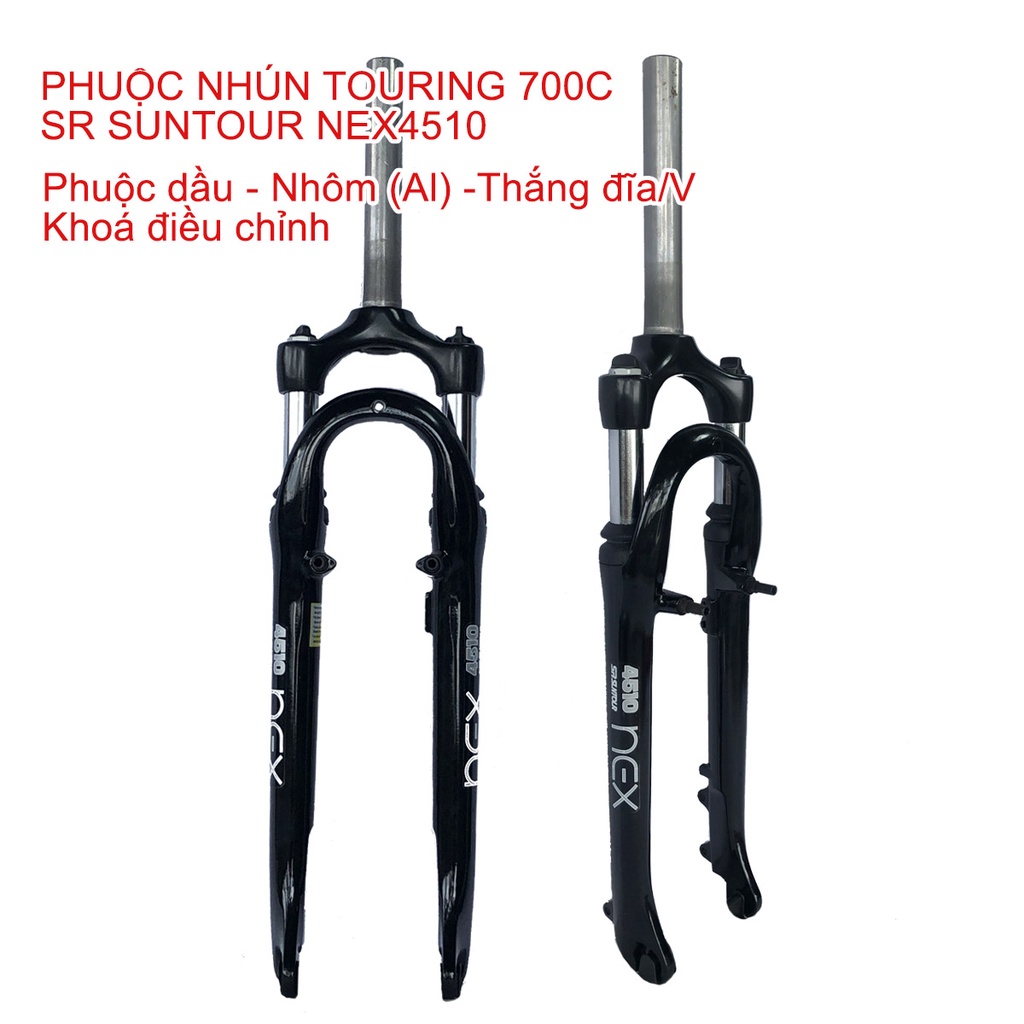 Phuộc nhún xe đạp Touring 700C SR SUNTOUR NEX4510